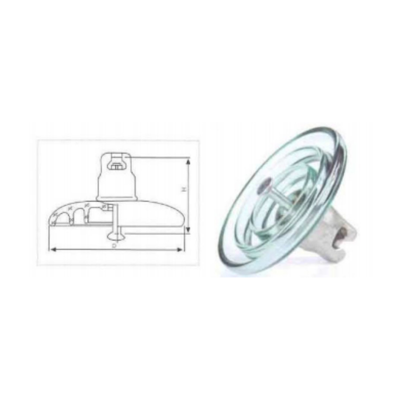 Aislante de vidrio en suspensi&oacute;n resistente a la contaminaci&oacute;n U240BP/170